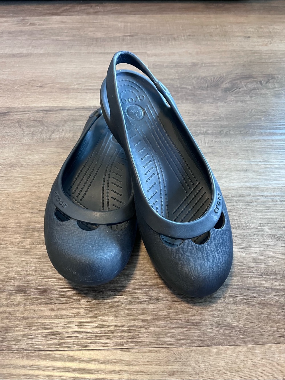 Crocs Jayna Size 8 Mary Jane Slingback Ballet Flats Comfort Slip On Balletcore